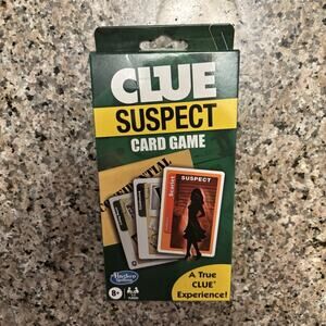 Clue Suspect Card Game - Family Game Night Kids & Adults 2-4 Players New Sealed